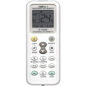 WEB World Electronic Business K-1028E univerzalni daljinski upravljač za klima uređaje, crni, 1 kom.