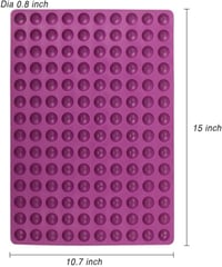 webake Kutyacsemege Szilikon Sütőforma 140 Üregű Félgömb Lila Kutyakeksz Forma 2