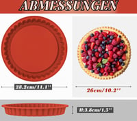 Silikónová forma na ovocnú tortu Webake 26 cm – Forma na korpus na ovocnú tortu 2