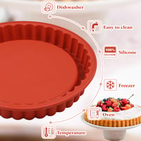 Silikónová forma na ovocnú tortu Webake 26 cm – Forma na korpus na ovocnú tortu 7