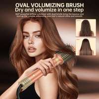 Webeauty 7 v 1 súprava na úpravu vlasov Mokka – 1400 W iónový sušič vlasov, automatická kulma, žehlička na vlasy, difuzér, 500 miliónov záporných iónov, duálne napätie 8