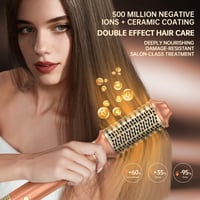 Webeauty 7 v 1 súprava na úpravu vlasov Mokka – 1400 W iónový sušič vlasov, automatická kulma, žehlička na vlasy, difuzér, 500 miliónov záporných iónov, duálne napätie 5
