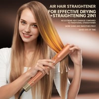 Webeauty 7 v 1 súprava na úpravu vlasov Mokka – 1400 W iónový sušič vlasov, automatická kulma, žehlička na vlasy, difuzér, 500 miliónov záporných iónov, duálne napätie 7
