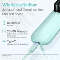 webeauty Vezeték Nélküli Hajegyenesítő Kefe, Negatív Ion Technológia, Hordozható Mini Egyenesítő, USB-C Töltéssel 3