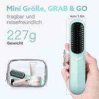 webeauty Vezeték Nélküli Hajegyenesítő Kefe, Negatív Ion Technológia, Hordozható Mini Egyenesítő, USB-C Töltéssel 7