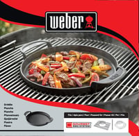 Liatinová grilovacia platňa Weber 7421 Gourmet BBQ System – 30,5x38,6 cm, čierna – na ryby, zeleninu a jedlá z panvice 10