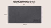 Weber Bodenschutzmatte XL zaštitna podloga za roštilj - Novi Summit i Plancha 76 cm - Zaštita terase od masnoće i iskri, protuklizna - Smeđa 5