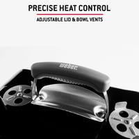 Prenosný gril na drevené uhlie Weber Go-Anywhere s poklopom, skladacími nohami, porcelánom smaltovanou nádobou, reguláciou prúdenia vzduchu, na kempovanie 6