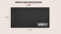 Podložka pod gril Weber 180x100 cm – Proti mastným škvrnám, žiaruvzdorný a antibakteriálny materiál, pre všetky grily, na ochranu terasy a balkóna (18280) 3