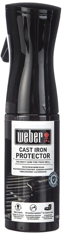 Weber sprej na ochranu liatiny 200 ml, jemný rozprašovač, ochrana proti hrdzi pre grilovacie rošty a liatinové prvky, bez obsahu prísad, bez vplyvu na chuť (17889) 1