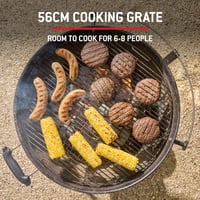 Gril na drevené uhlie Weber Original Kettle, 57 cm, smaltovaný, One-Touch - čierny 6