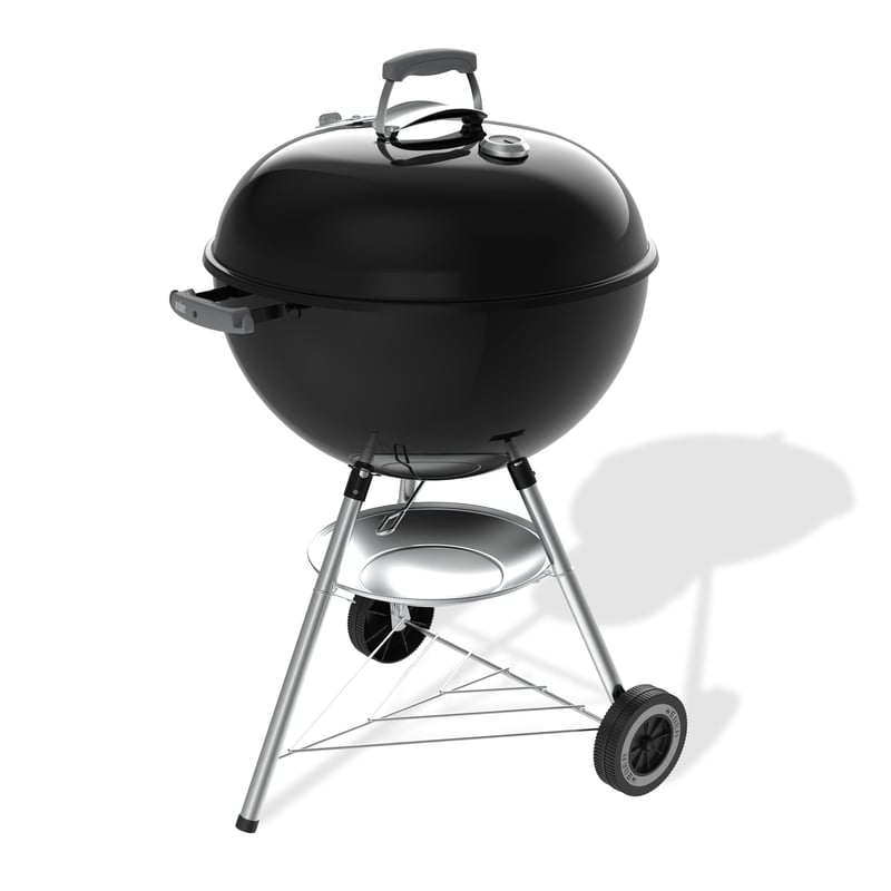 Gril na drevené uhlie Weber Original Kettle, 57 cm, smaltovaný, One-Touch - čierny