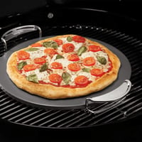 Weber pizzakő 36 cm, glazúrozott cordierite, gyors felmelegedés, grillhez 3