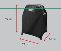Weber Premium Grill Takaró Lumin Állvánnyal, Lélegző, UV és Vízálló 10
