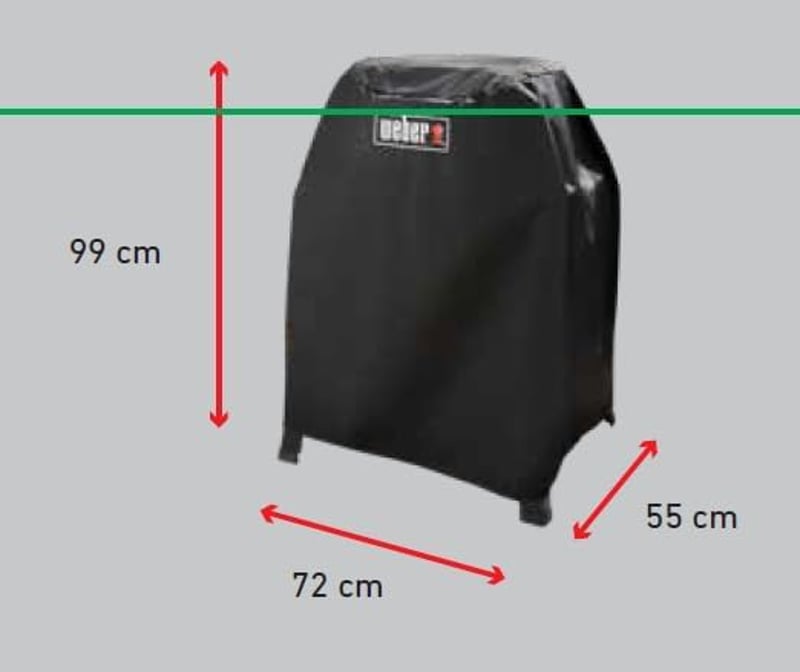 Weber Premium Grill Takaró Lumin Állvánnyal, Lélegző, UV és Vízálló