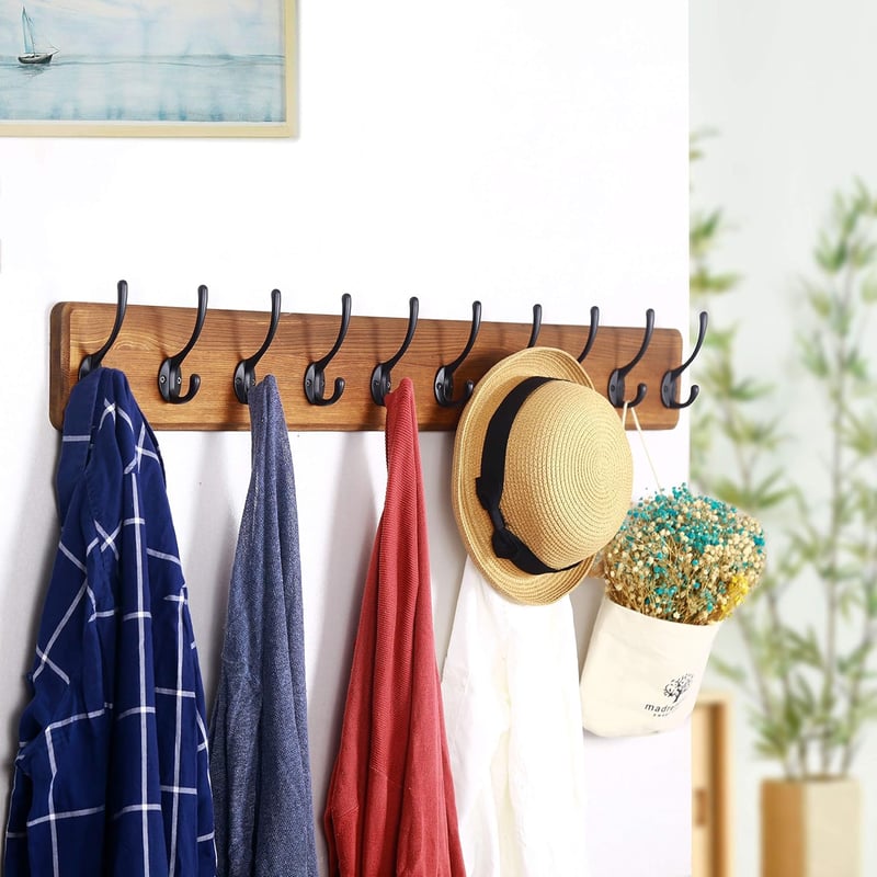 WEBI Rustic Falra Szerelhető Kabátakasztó 10 Horgos 98cm