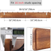 WEBI Rustic Falra Szerelhető Kabátakasztó 10 Horgos 98cm 5