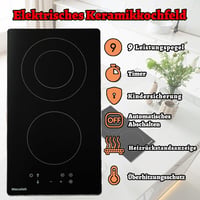 Plită vitroceramică încorporabilă Weceleh, 4 zone, 60 cm, 6000 W 2