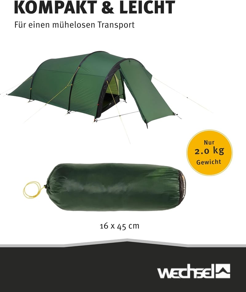 Wechsel Tempest 2 Zero-G alagút sátor kempinghez és túrázáshoz - 2 PERS.
