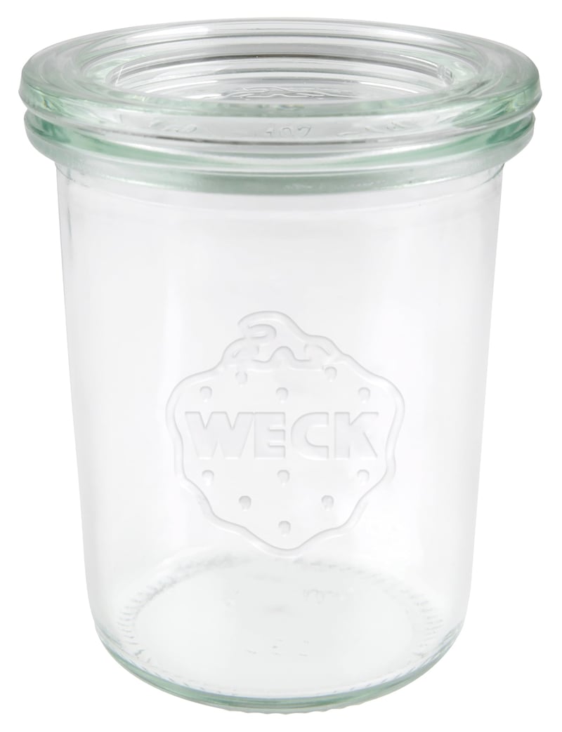 Zaváracie poháre Weck Sturzform 160 ml, 12-dielna súprava, s 60 mm RR viečkom, priehľadné, na dezerty