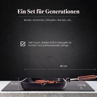 WECOOK! Ecostone aluminijska neprijanjajuća grill tava – rebrasta, 34 x 24 cm 5