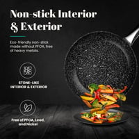 WECOOK! Profesionálna hliníková panvica 26 cm, indukčná, medená farba, nepriľnavý povrch bez PFOA, rukoväť z nehrdzavejúcej ocele, na všetky typy sporákov 6
