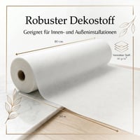 WEDLINE svadobná dekoratívna plsť v rolke 80 cm x 100 m biela netkaná textília na svadbu krst obrus s možnosťou strihania na mieru 4