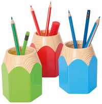 WEDO 245255011 Pencil stojan na perá, jablkovozelená farba, stabilný plast, 8,5 x 7,5 x 10,5 cm 2