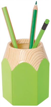 WEDO 245255011 Pencil stojan na perá, jablkovozelená farba, stabilný plast, 8,5 x 7,5 x 10,5 cm 1
