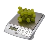 Elektronická univerzálna váha WEDO Optimo Steel 5000 s miskou z nehrdzavejúcej ocele, 5000 g/1 g, strieborná 2