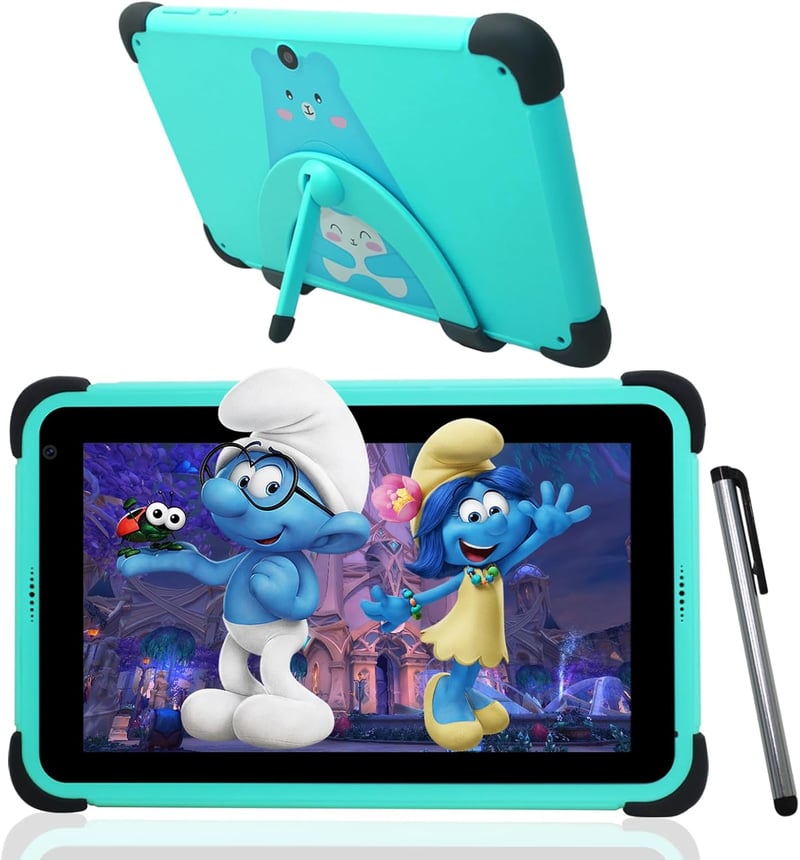 weelikeit 7 colos gyerek tablet, Android, 2 GB RAM, 32 GB - zöld