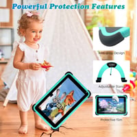 weelikeit 8 Colos Gyerek Tablet Android 2GB RAM 32GB Ütésálló Tok WiFi Zöld 5