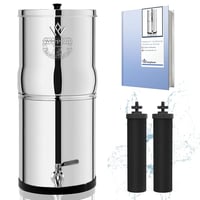 Weeplow Venus ECO 5,6L gravitációs vízszűrő rozsdamentes acél 2 szűrőbetéttel 1