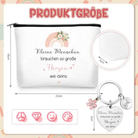 Weewooday Gravírozott Kozmetikai Táska Kulcstartó Tanár Búcsúajándék Fehér 3