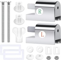 Set de 2 balamale metalice universale pentru capac WC cu închidere lentă WEFINEST 1