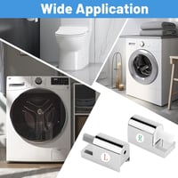 Set de 2 balamale metalice universale pentru capac WC cu închidere lentă WEFINEST 7