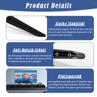 Suport TV WEFINEST pentru Televizoare TCL, Picioare Compatibile cu Televizoare de 28-65 Inchi, Stand TV Universal pentru Masă 4