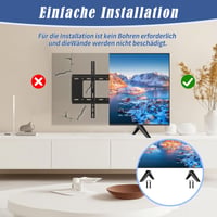 Suport TV WEFINEST pentru Televizoare TCL, Picioare Compatibile cu Televizoare de 28-65 Inchi, Stand TV Universal pentru Masă 5