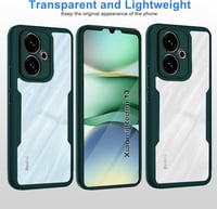 WeiCase Xiaomi Redmi 13 4G átlátszó tok, 360° védelemmel, beépített képernyővédővel, ütésálló szilikon - Xiaomi Redmi 13 4G, Green 7