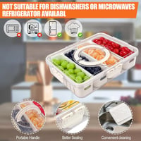 weiclianhp 8 rekeszes szilikon snack tálca tetővel - szorítómentes ételtartó 3