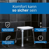 Weinberger magasságállítható zuhanyzó szék 42-52 cm, 150 kg terhelhetőség 3