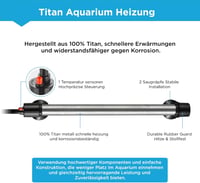 Weipro Titanium MX-9015 1500W akváriumi fűtőelement digitális termosztáttal 3