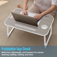 Tăviță pentru Laptop WEIQILE Gri - Măsuță pentru Mic Dejun la Pat sau Canapea, pentru Servit Masa, Citit și Scris, Uz Casnic și de Birou 4