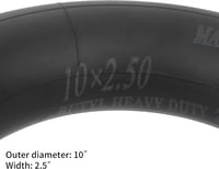 WEIYINGSI 10 colos belső gumi TR87 szögszárral, 2 db - Elektromos roller, Mijia M365 és önegyensúlyozó járművek alkatrész 36/48V motorokhoz 2