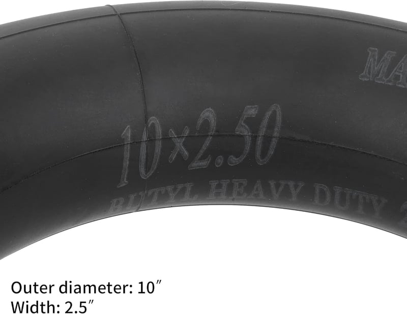 WEIYINGSI 10 colos belső gumi TR87 szögszárral, 2 db - Elektromos roller, Mijia M365 és önegyensúlyozó járművek alkatrész 36/48V motorokhoz