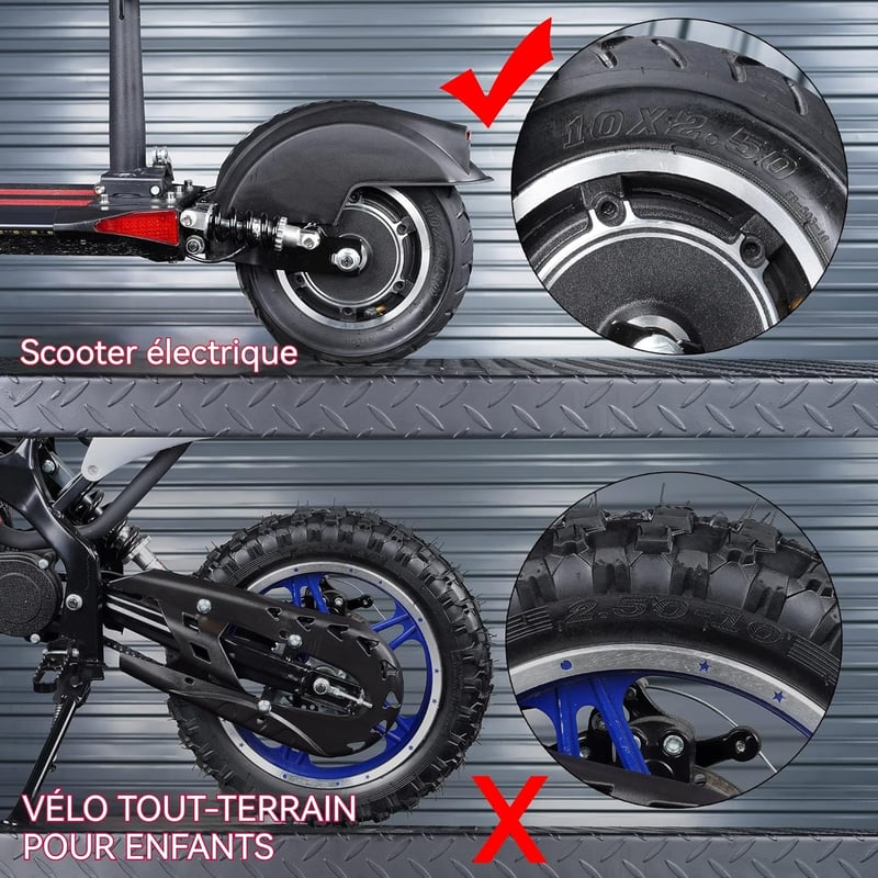 WEIYINGSI 10 colos belső gumi TR87 szögszárral, 2 db - Elektromos roller, Mijia M365 és önegyensúlyozó járművek alkatrész 36/48V motorokhoz