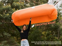 WEKAPO nafukovací vzduchový vak/pohovka – oranžová 3