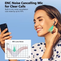 Wekily Bluetooth 5.3 Wireless Earbuds 4 ENC zajszűrés 48h akkumulátor IP7 vízálló 8