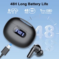 Wekily Bluetooth 5.3 Wireless Earbuds 4 ENC zajszűrés 48h akkumulátor IP7 vízálló 5