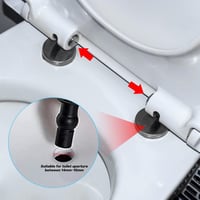 Set de șuruburi pentru capac de WC WELHAEPI din oțel inoxidabil, 2 bucăți - argintiu 5
